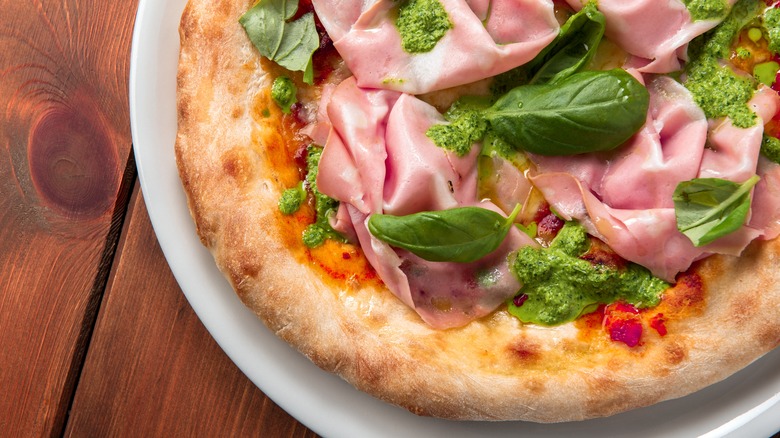 mortadella pizza