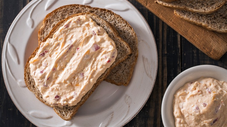 Pimento cheese on toast 