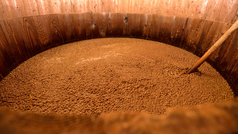 fermenting soybeans for shoyu