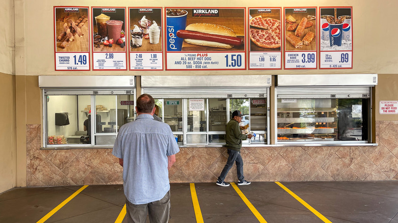 A Costco's outdoor food court