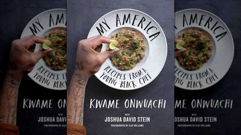 Cover of Kwame Onwuachi's cookbook