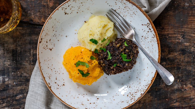 Haggis, turnips, potatoes for Burns night