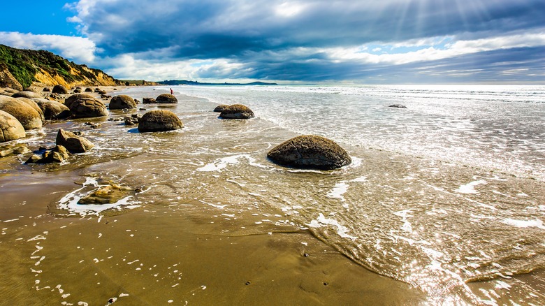 Low tide on sea shore