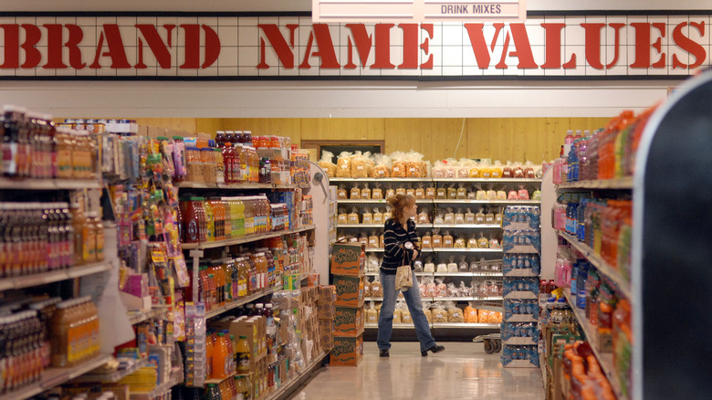 Salvage grocery store interior