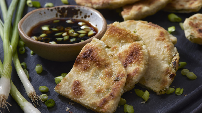 Chinese scallion pancakes 