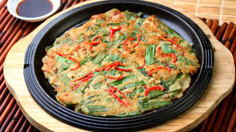 Korean scallion pancakes