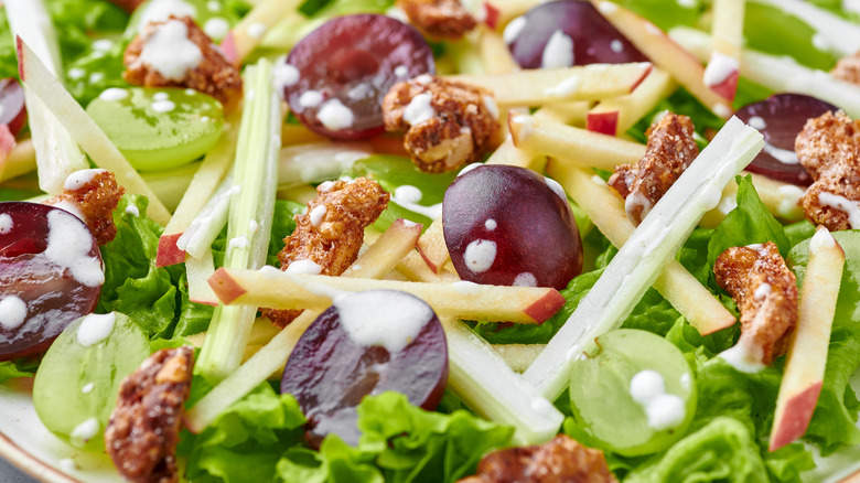 Waldorf salad closeup