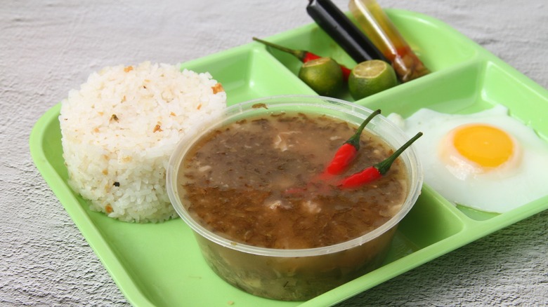 Beef papaitan and sides