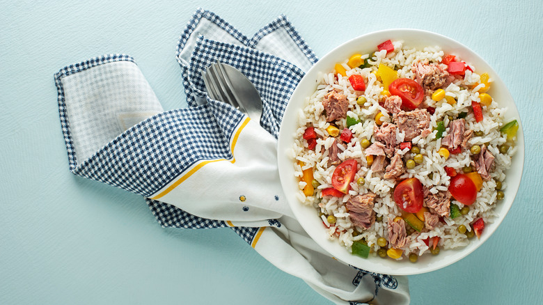 birdseye of tuna rice salad 