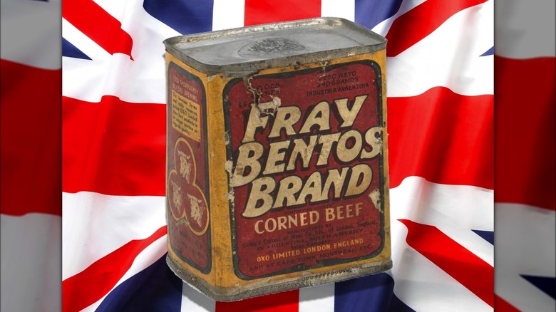 Fray Bentos corned beef can