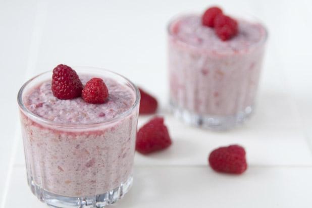 Raspberry-Chocolate Chia Smoothie