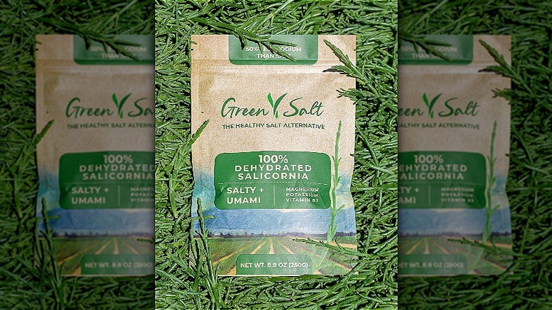 Bag of green salt