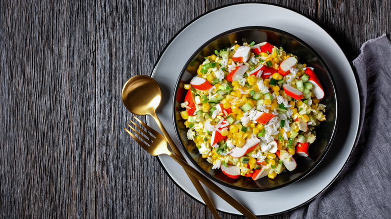 Crab and corn salad