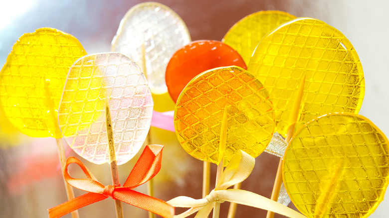 lollipops made from isomalt