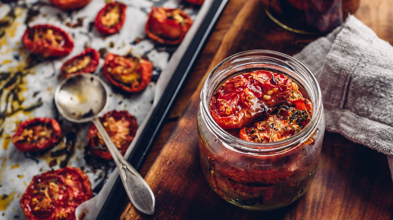 jar of sun-dried tomatoes