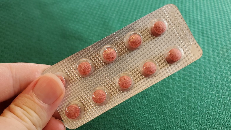 Packet of miracle fruit tablets.