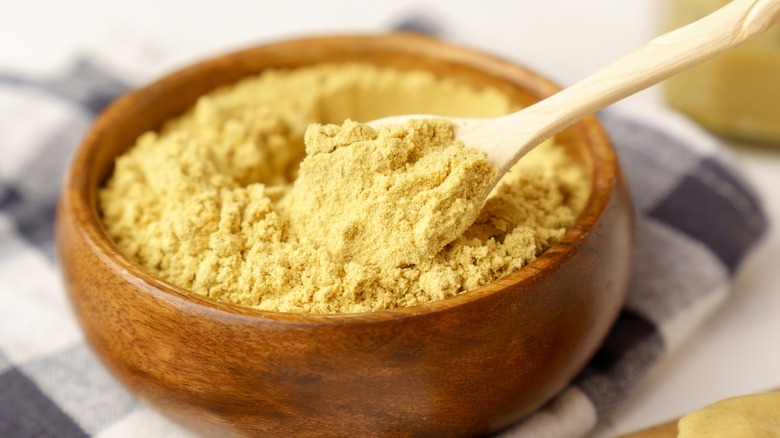 Bowl of mustard powder