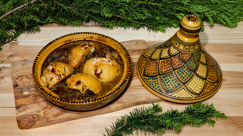 Moroccan mutton tagine with fruit