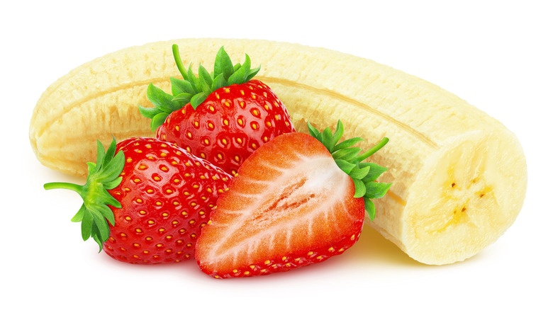 strawberries and banana