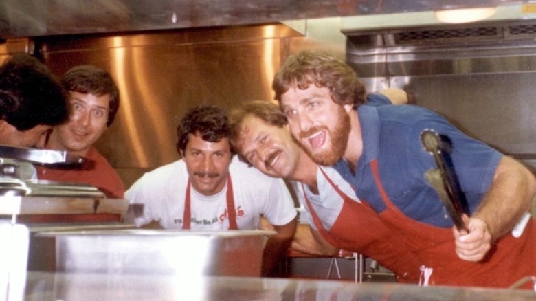 original Chili's kitchen staff posing for a photo