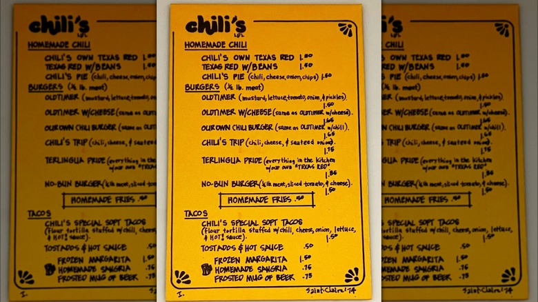 Chili's original menu
