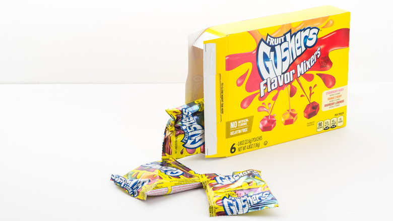 Fruit Gushers box and bags