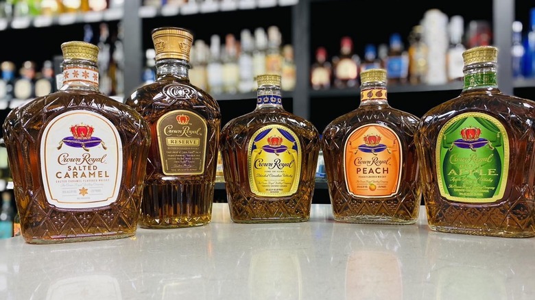 Varieties of Crown Royal bottles