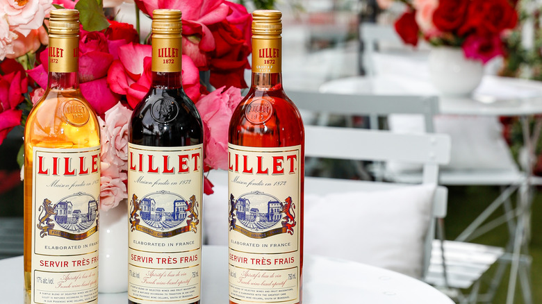 Lillet blanc, rouge, and rosé