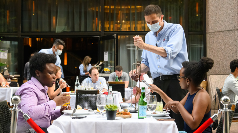 a Fogo de Chao restaurant in New York