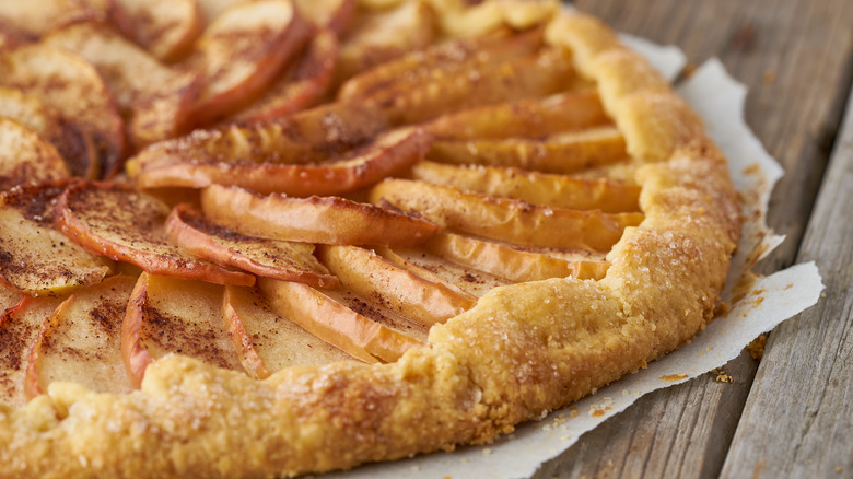 whole apple galette