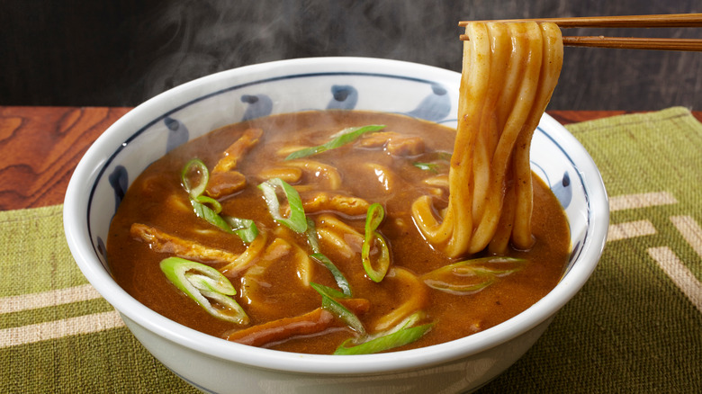 Bowl of curry udon