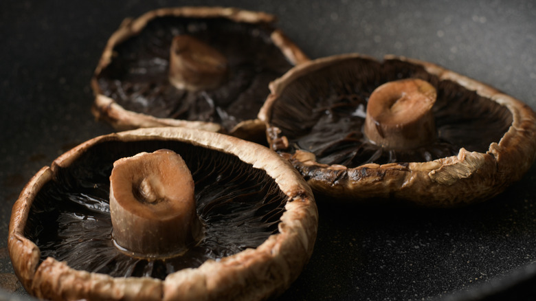 three large portabella mushrooms