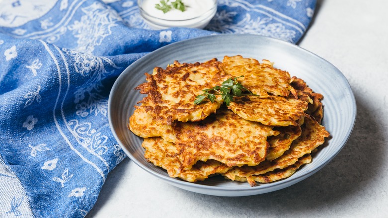 Traditional latkes