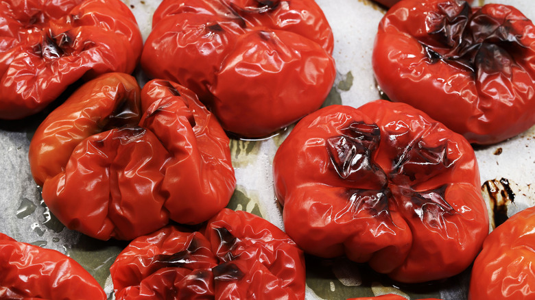 Roasted red peppers