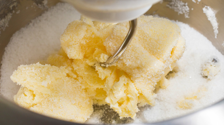 butter and sugar mixture