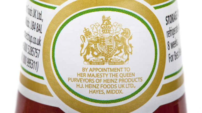 Royal Warrant label