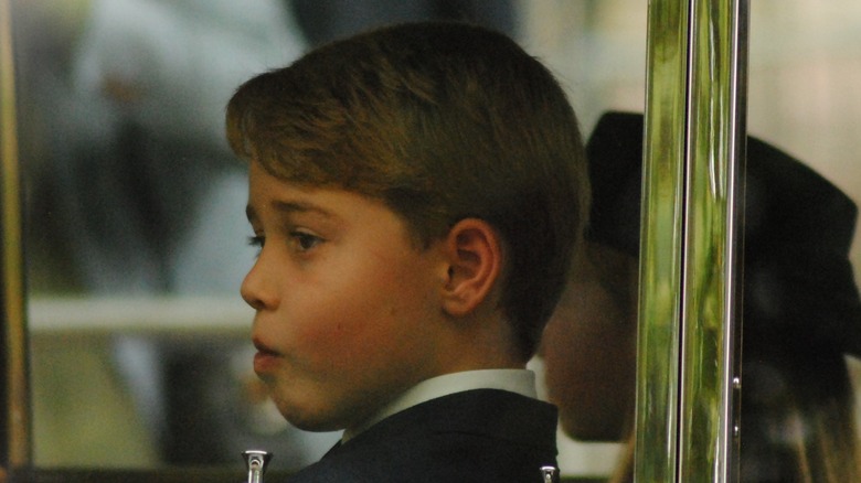 Prince George in window