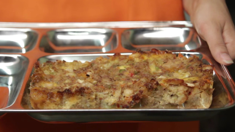 Nutraloaf on tray