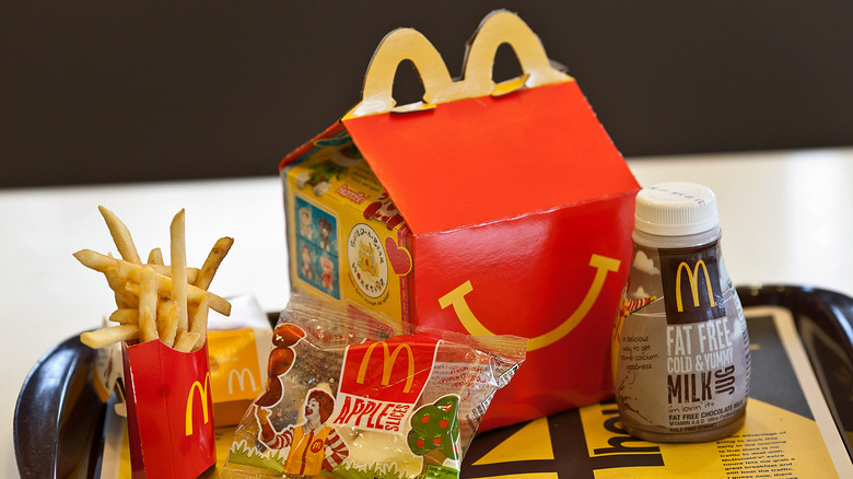 McDonald's Happy Meal on tray