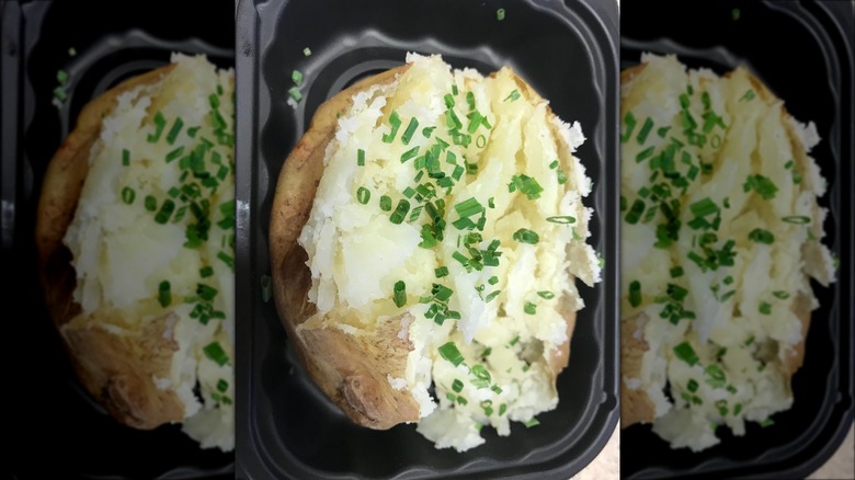 Wendy's baked potato with chives