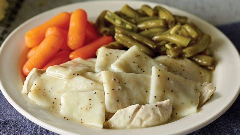 Chicken N' Dumplins on plate