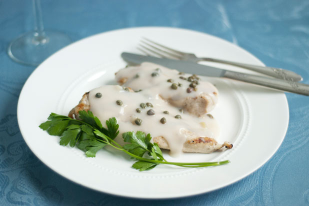 Crawley Family Chicken Breasts with Caper Cream Sauce