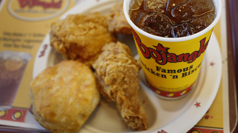 Bojangles fried chicken drumstick meal