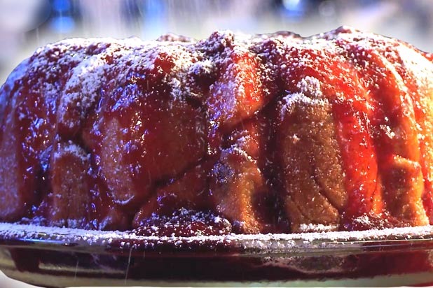 Monkey Bread with Cranberry Orange Sauce