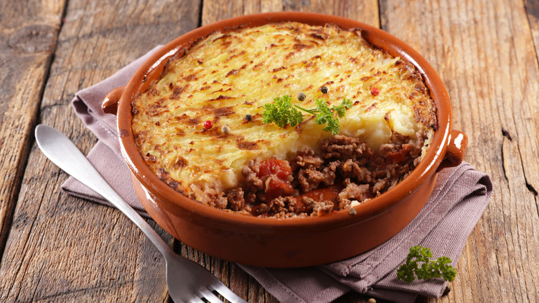 Shepherd's pie with parsley