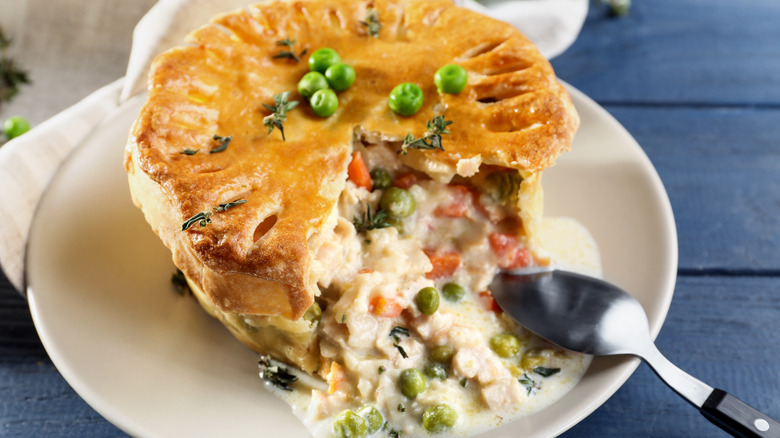 Baked chicken pot pie