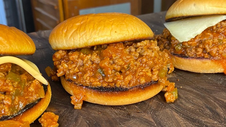 Sloppy Joes on a plate