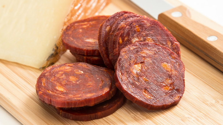 Chorizo and manchego cheese