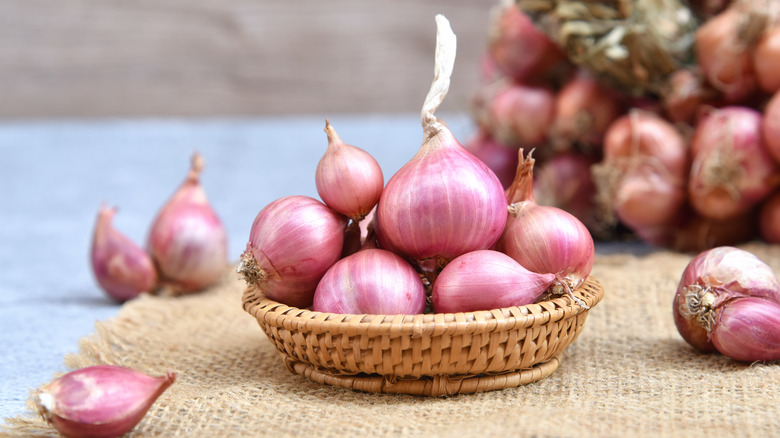 Bowl of shallots