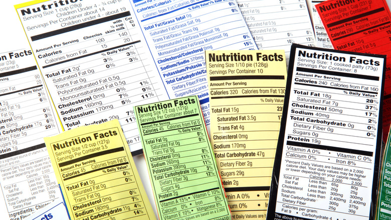 food labels